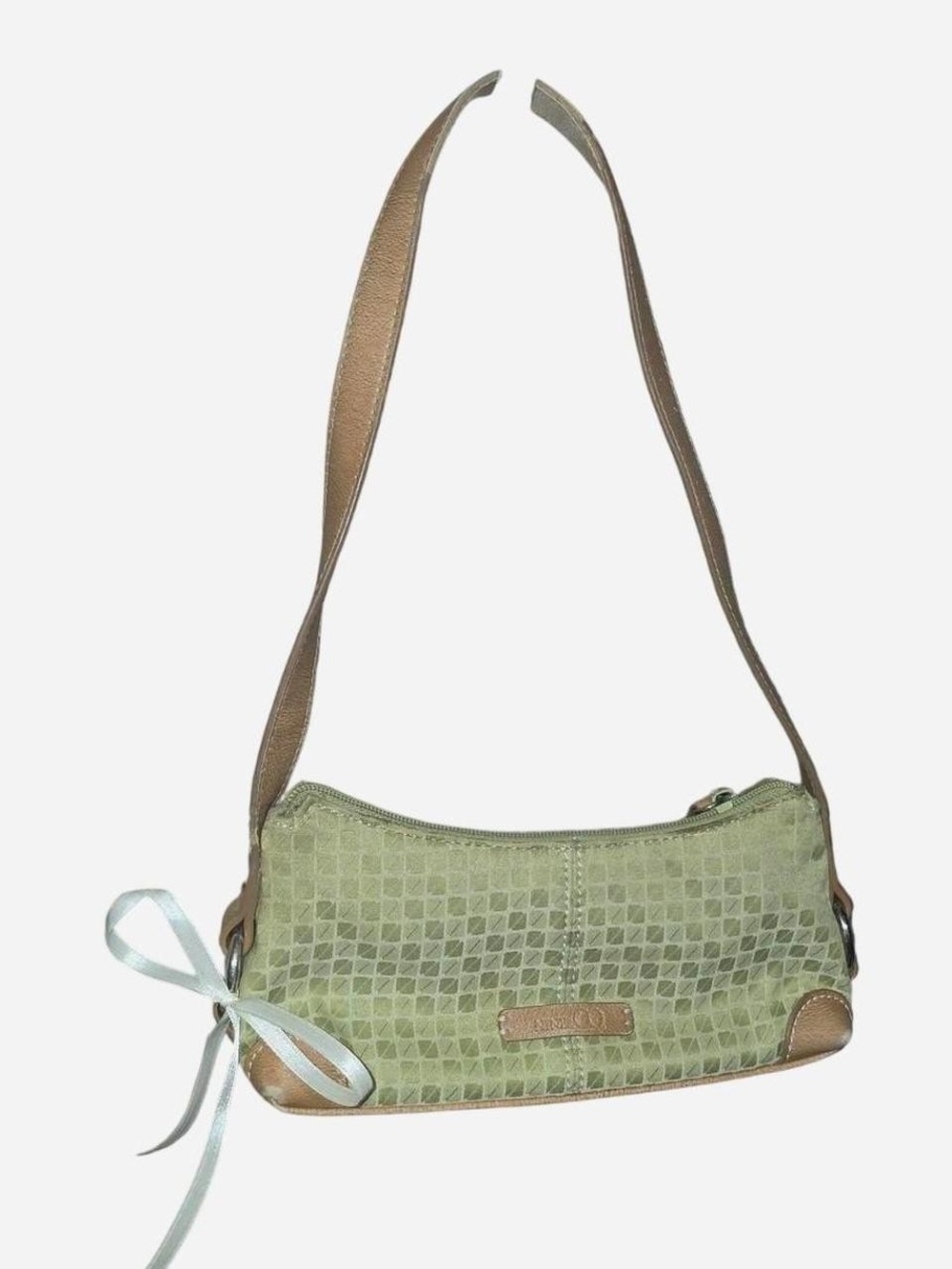 Y2K green Baguette Bag